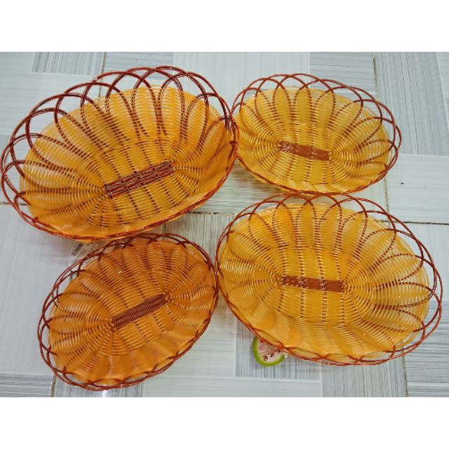 Giỏ giả mây oval trung