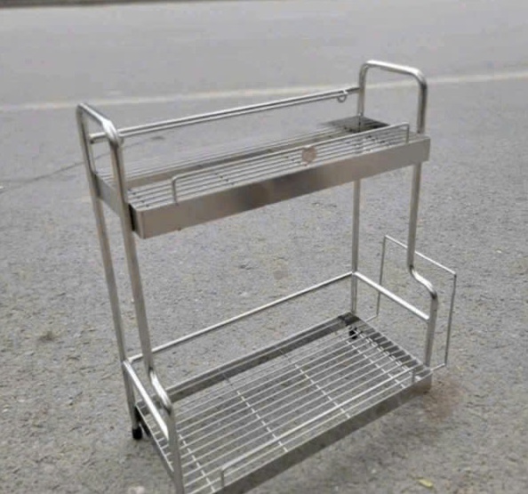 Kệ đựng gia vị kèm đựng thớt inox