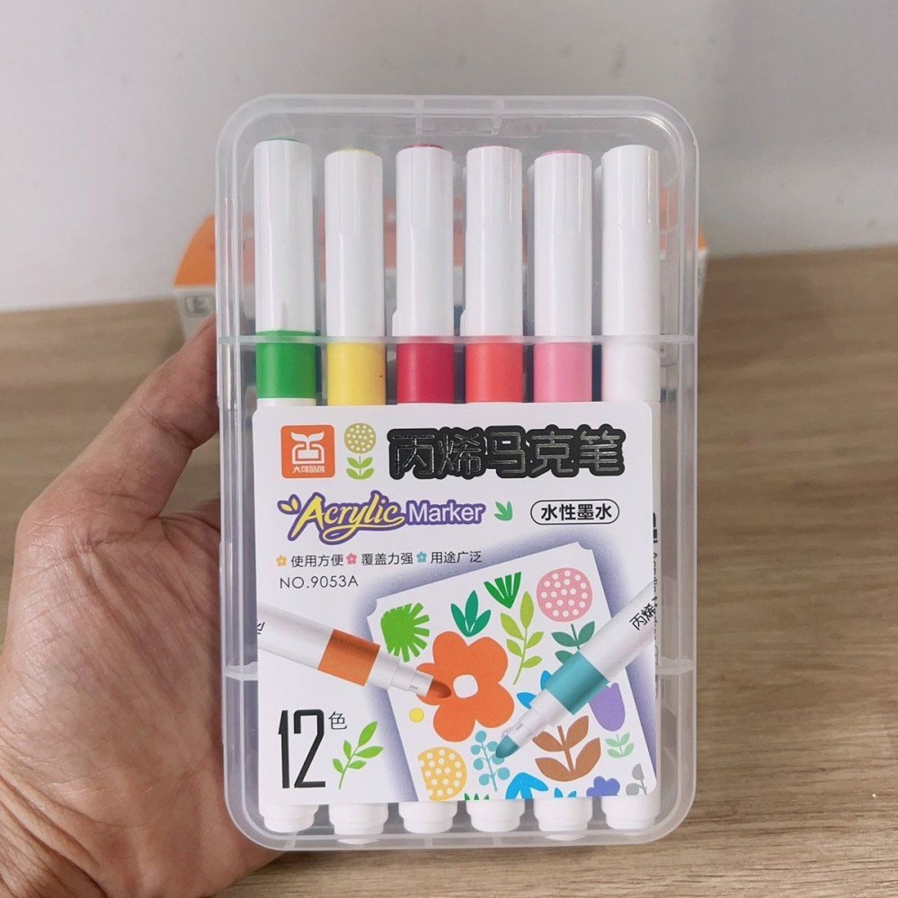 Bộ màu Acrylic 12 bút