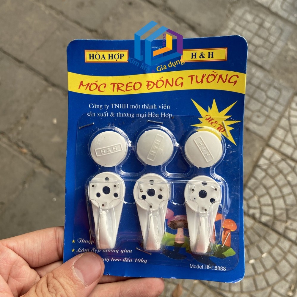 Vỉ 3 móc dính đinh nhỏ