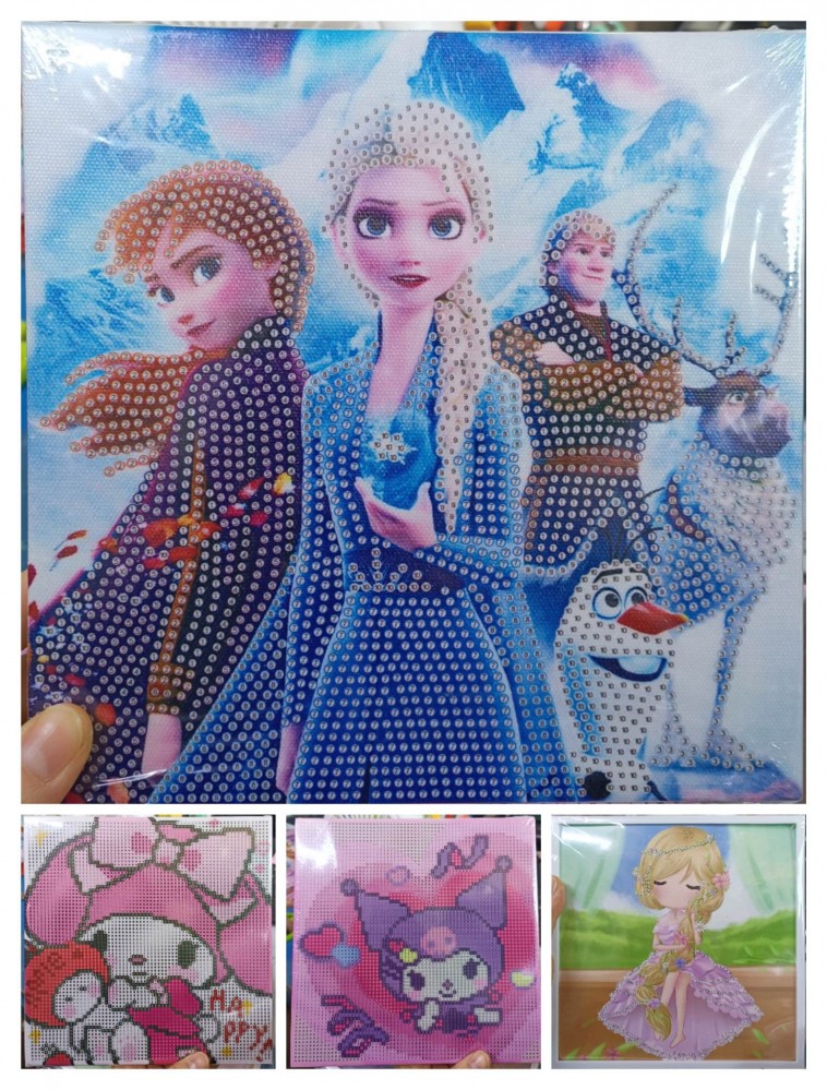 Tranh đính đá 20x20cm nhiều hình