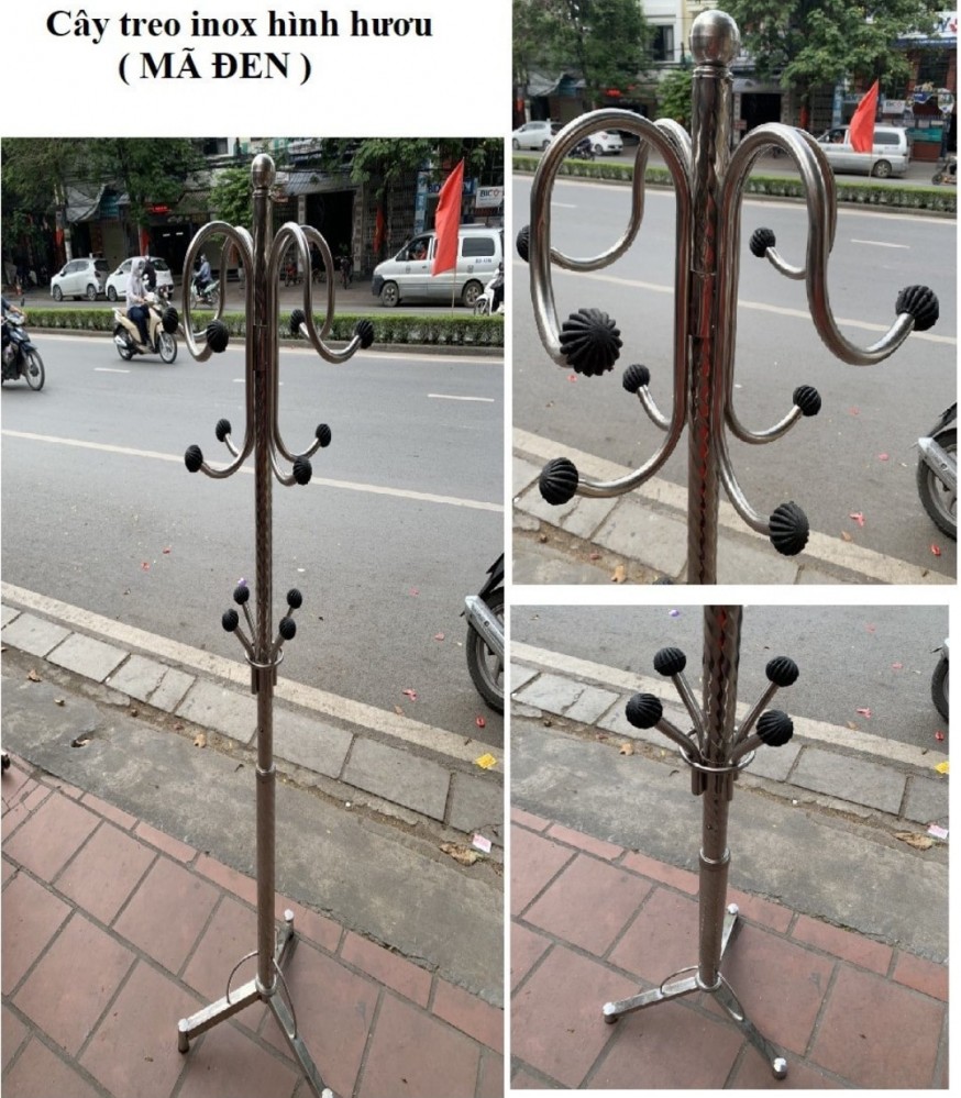 Cây treo quần áo inox thân dầy