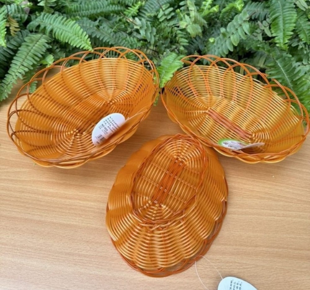 Giỏ giả mây oval bé