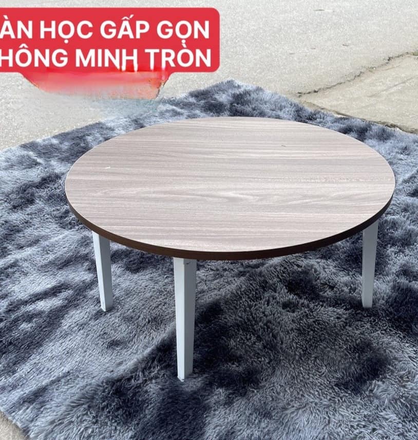 Bàn gấp tròn (ĐK 60cm, cao 30cm)