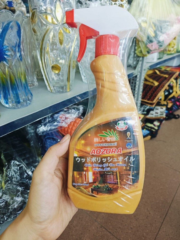 Chai dầu xịt bóng đồ gỗ 500ml