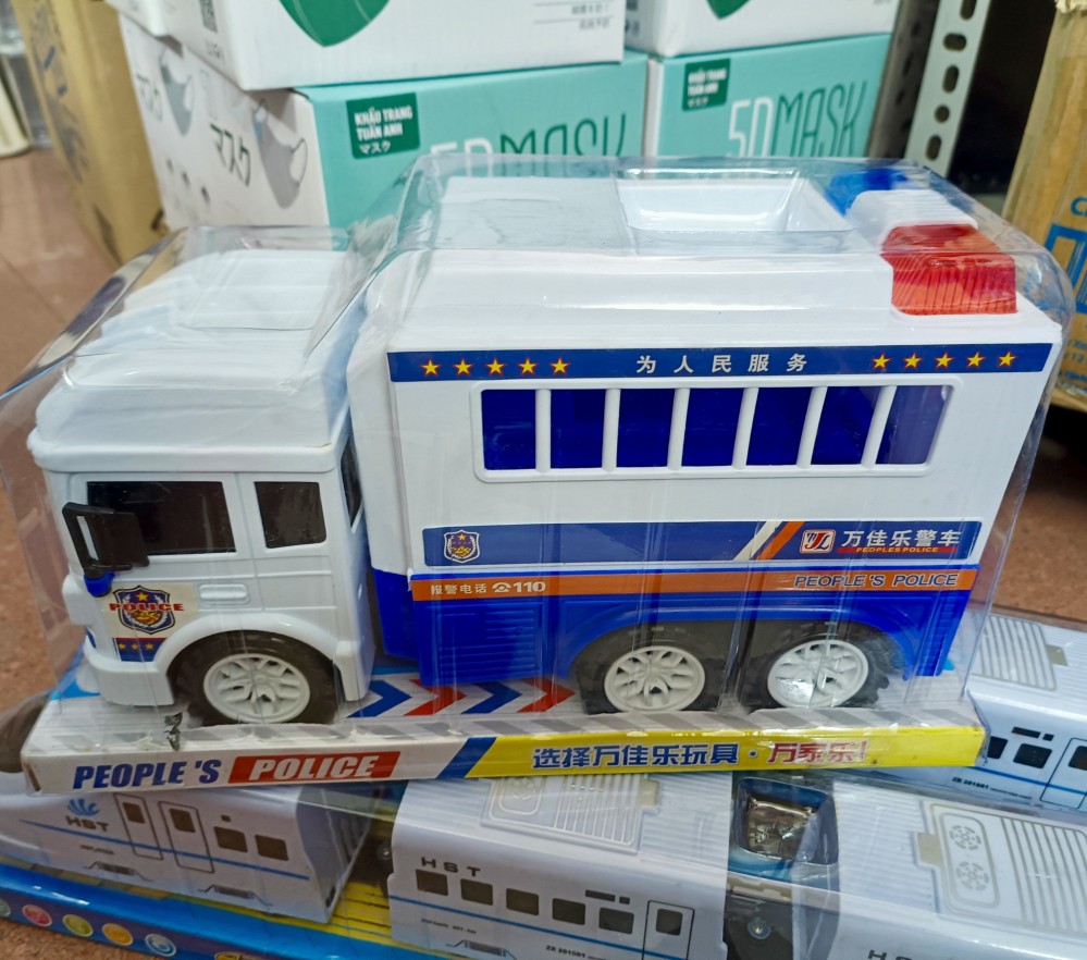 Xe container cảnh sát