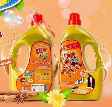 Nước lau sàn Dix can 3,6L đuổi muỗi, côn trùng, diệt khuẩn quế