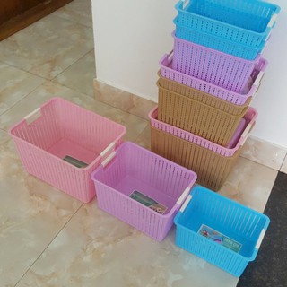 Giỏ nhựa đan 3415-2 (31x22x17cm)