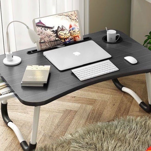 Bàn gấp có khe để ipad, cốc nước loại đẹp