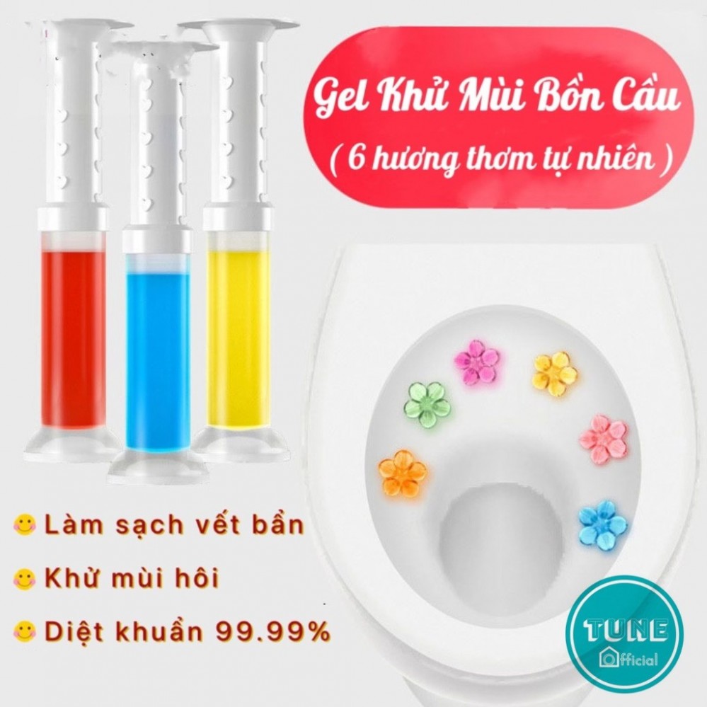 Gel khử mùi, làm sạch bồn cầu bông hoa