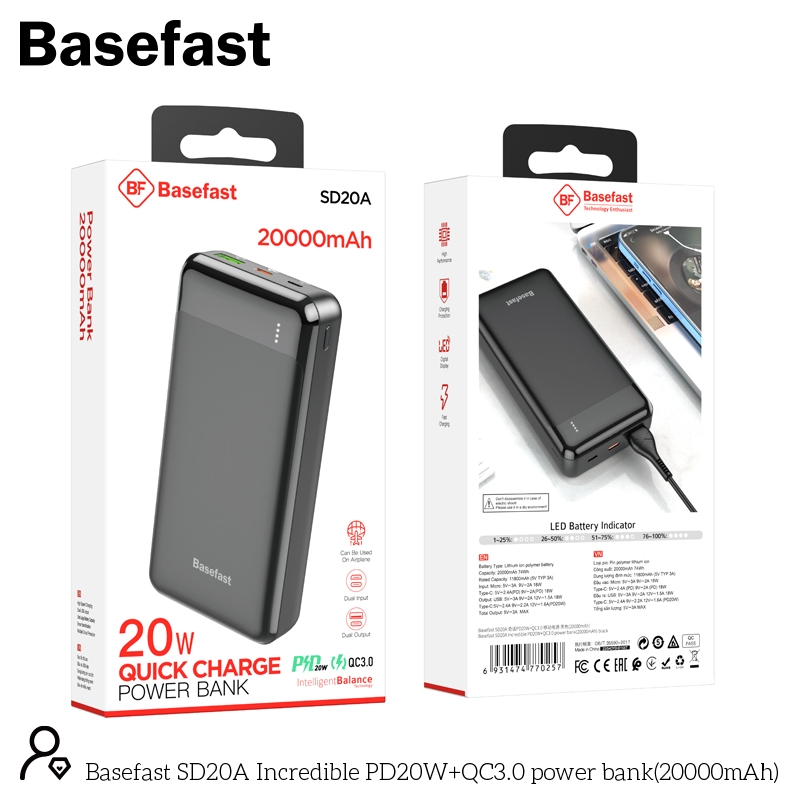 Pin sạc dự phòng Basefast SD20 (10.000mah)