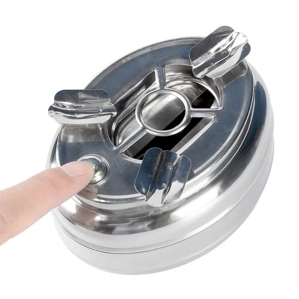 Gạt tàn inox bấm