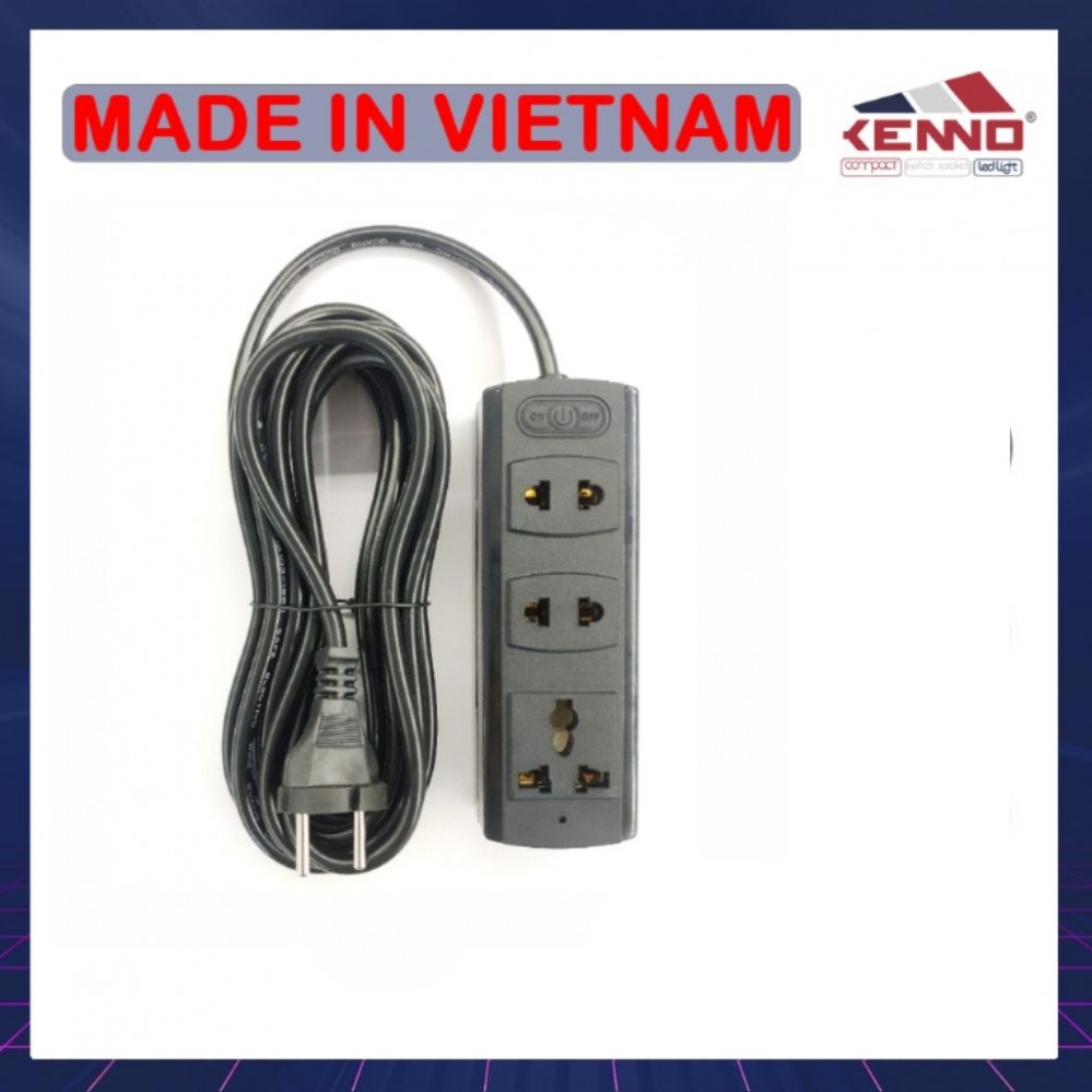 Ổ điện đen 3m Kenno 3A3
