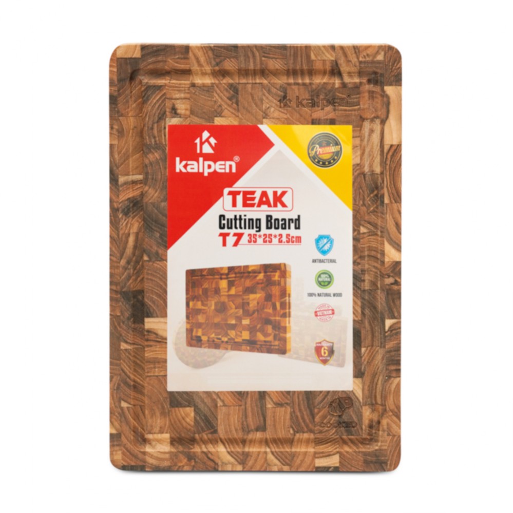 Thớt gỗ Teak Kafpen T7 (25x35x2.5cm)