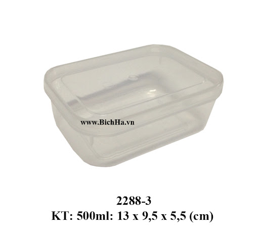 Hộp đựng tp 500ml 2288-3 (13x9.5x5.5cm)