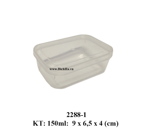 Hộp đựng tp 150ml 2288-1 (9x6.5x4cm)