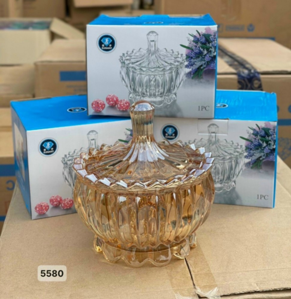 Hũ thủy tinh đựng mứt cỡ to (5580V)