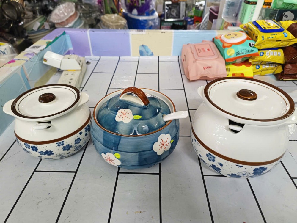 Âu sứ đựng mỡ to