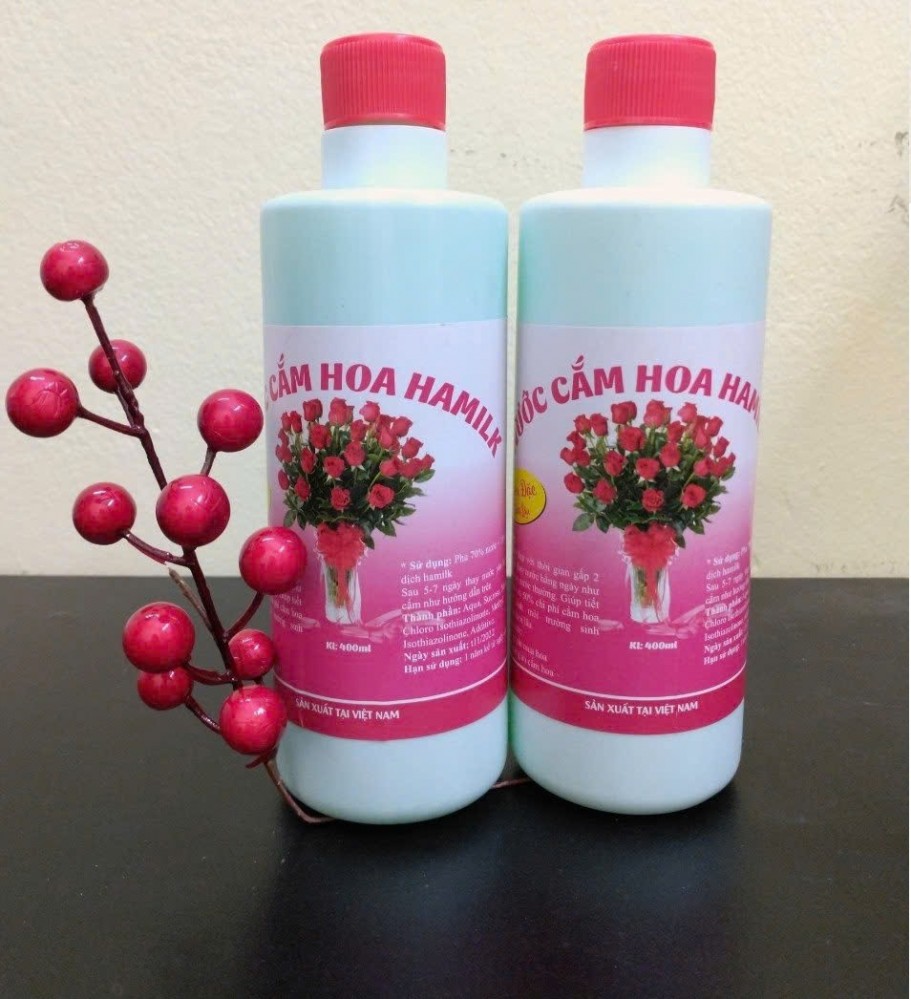 Lọ nước cắm hoa tươi lâu Hamilk