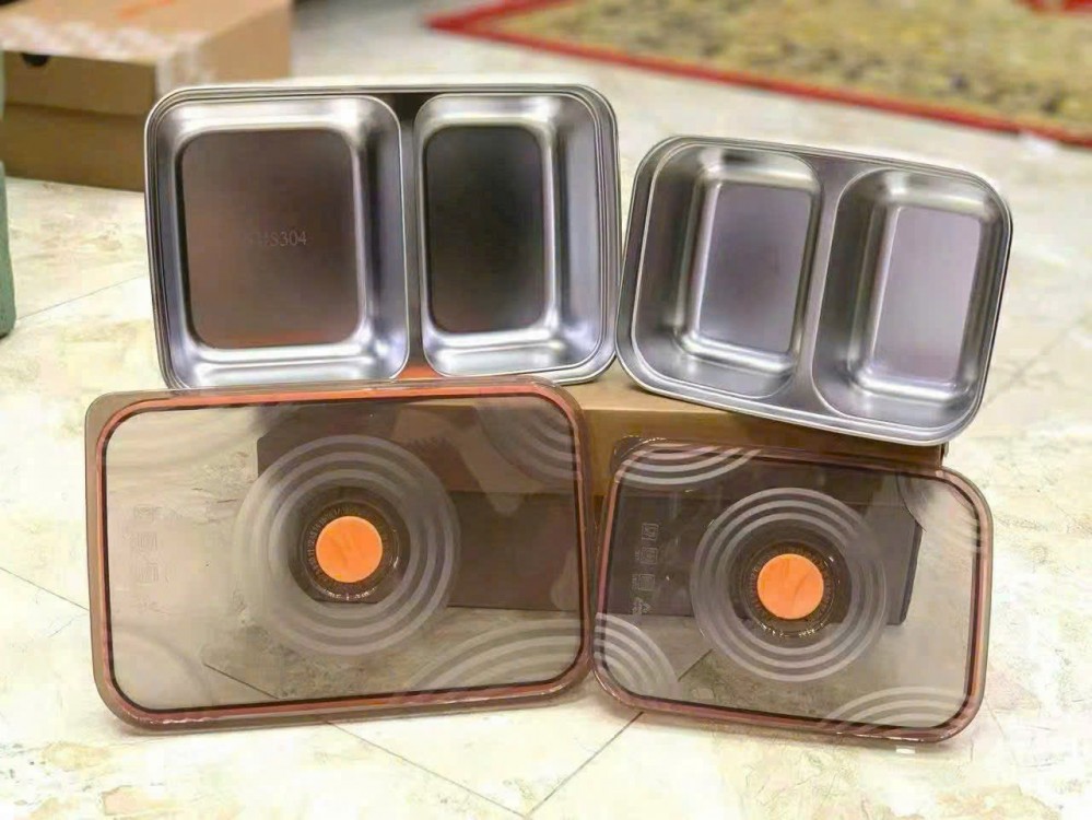 Hộp đựng tp inox chia 2 ngăn to