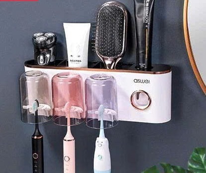 Bộ nhả kem đánh răng 3 cốc mới