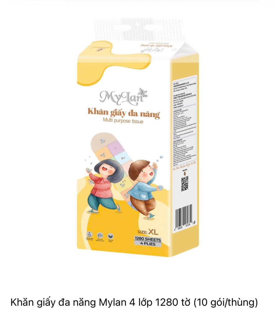 Giấy rút Mylan 1280 tờ 4 lớp