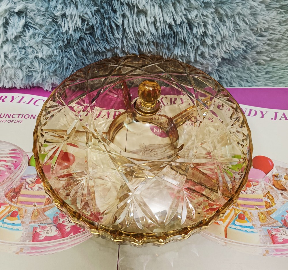 Âu mứt mica vàng - tròn 3