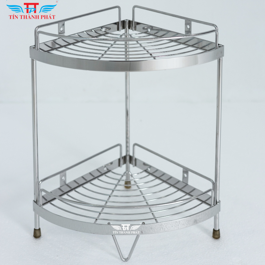 Kệ góc inox 2 tầng inox 304 30x30cm