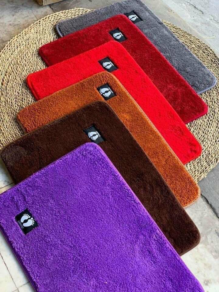 Thảm lau chân nhung Shunc chống trơn (4 màu)