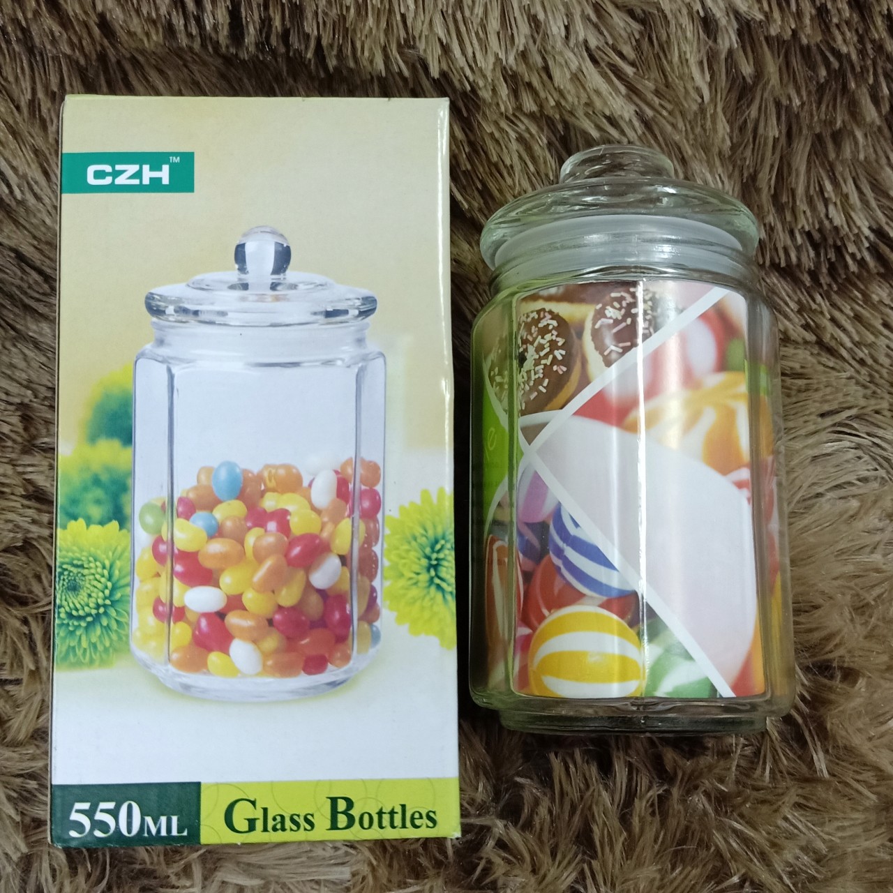 Lọ thủy tinh núm 550ml