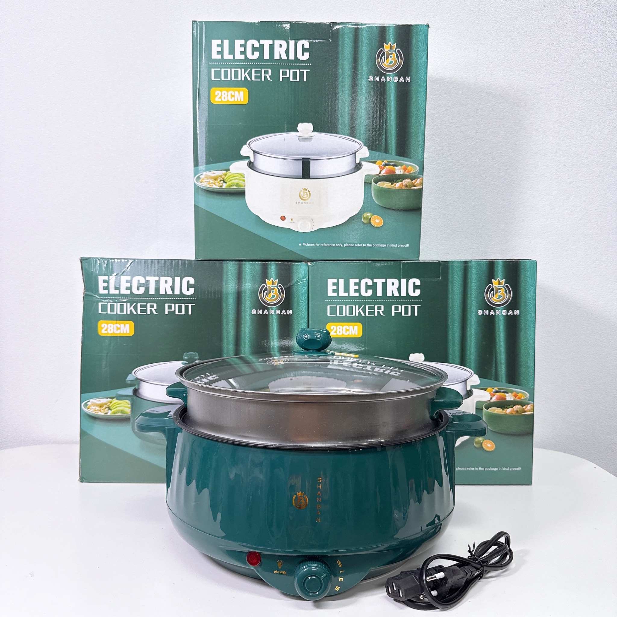 Nồi lẩu mini hấp inox 28cm