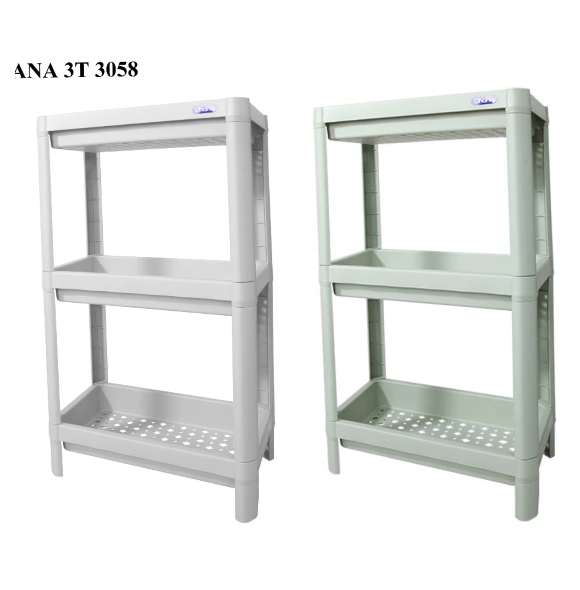 Kệ chữ nhật 3 tầng ohana (27x23.5x60.5cm)