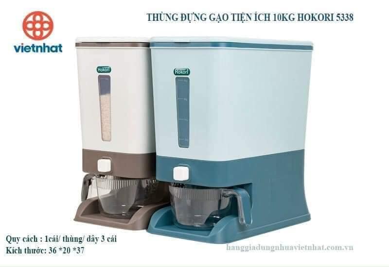 Thùng đựng gạo thông minh 10kg Hokori