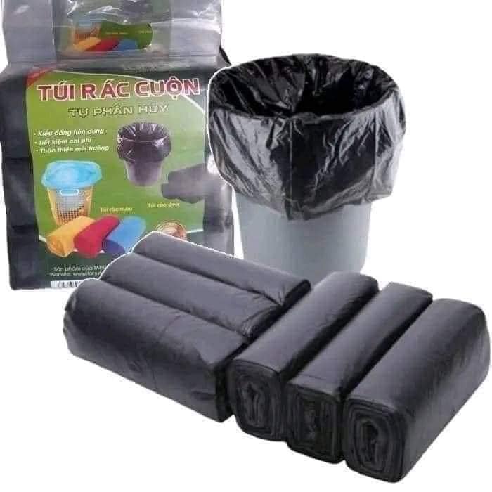 Set 3 cuộn túi đựng rác tự phân hủy (55x65cm)