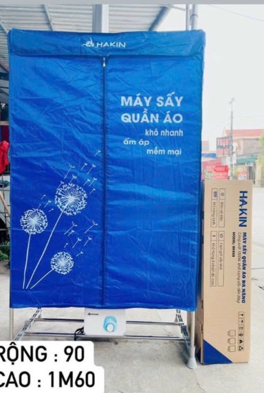 Tủ sấy quần áo Hakin to, có đèn hồng ngoại (90x160cm)