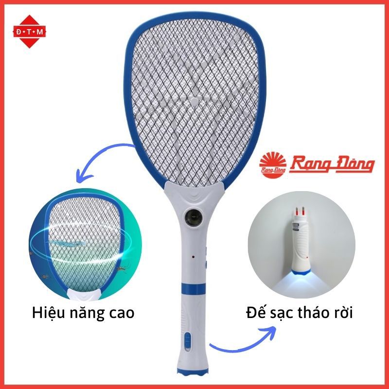 Vợt muỗi Rạng Đông RD02 kèm đèn pin