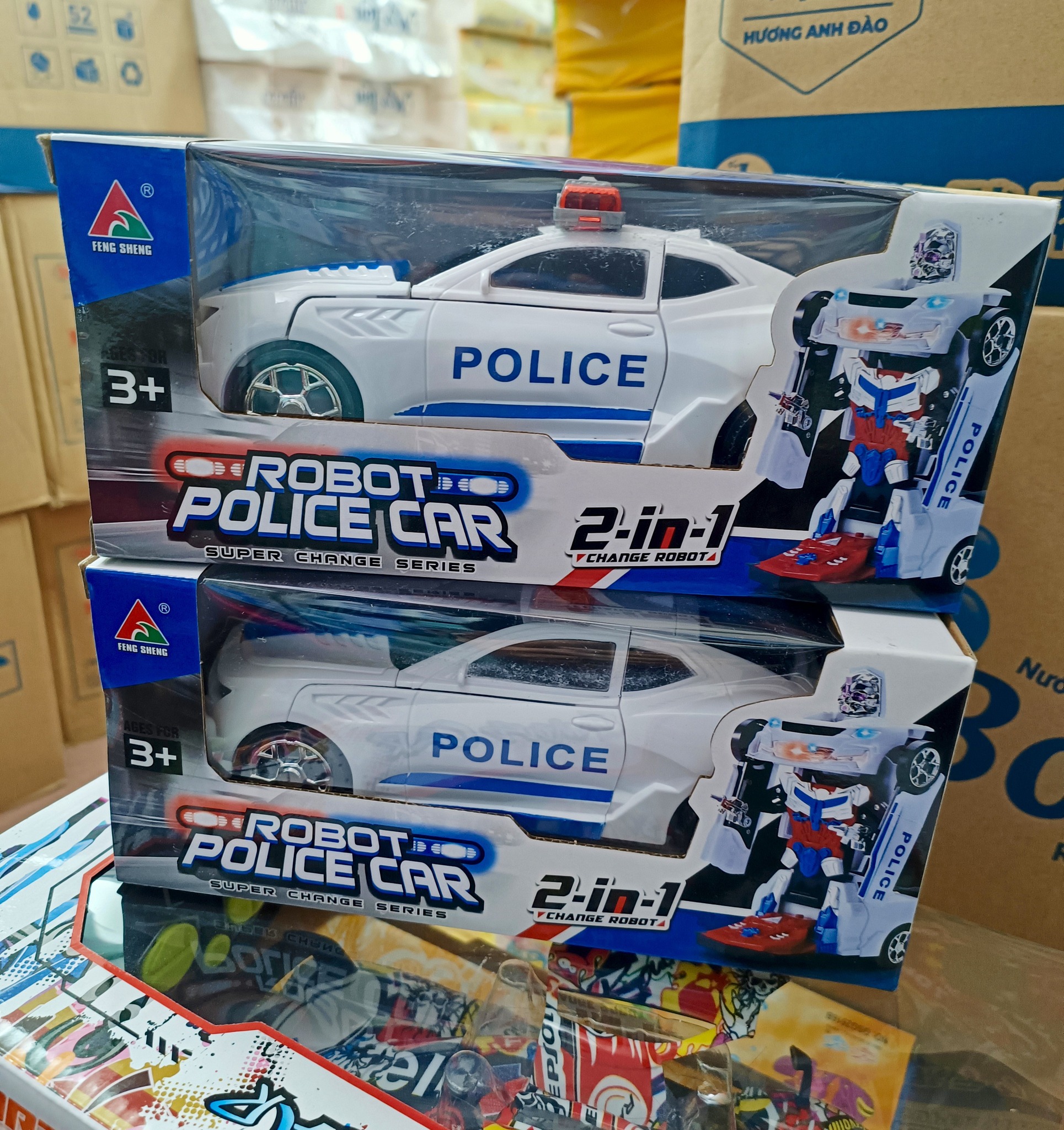 Ô tô cảnh sát biến hình robot