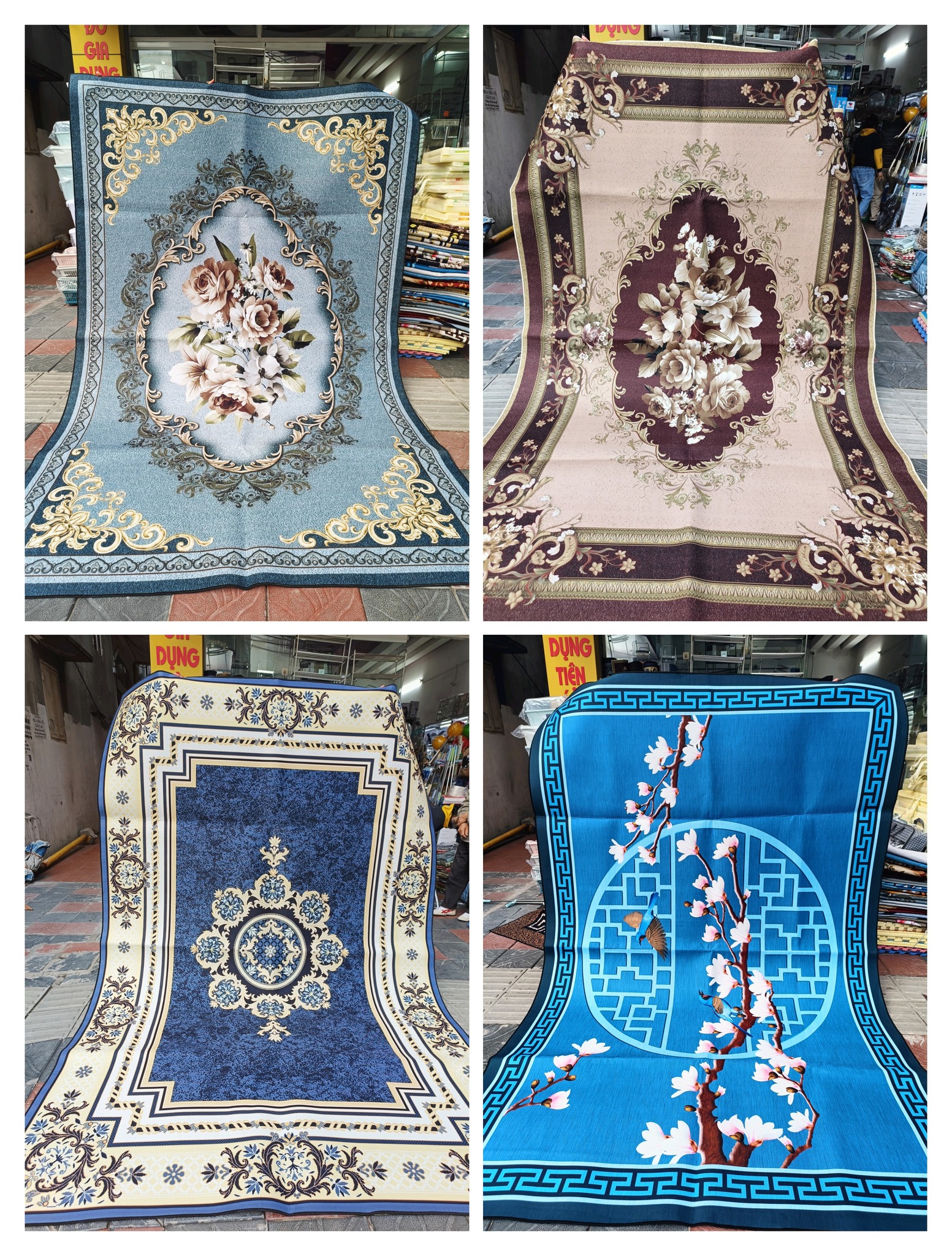 Thảm bali trải sàn 5D 2x3m nhiều màu