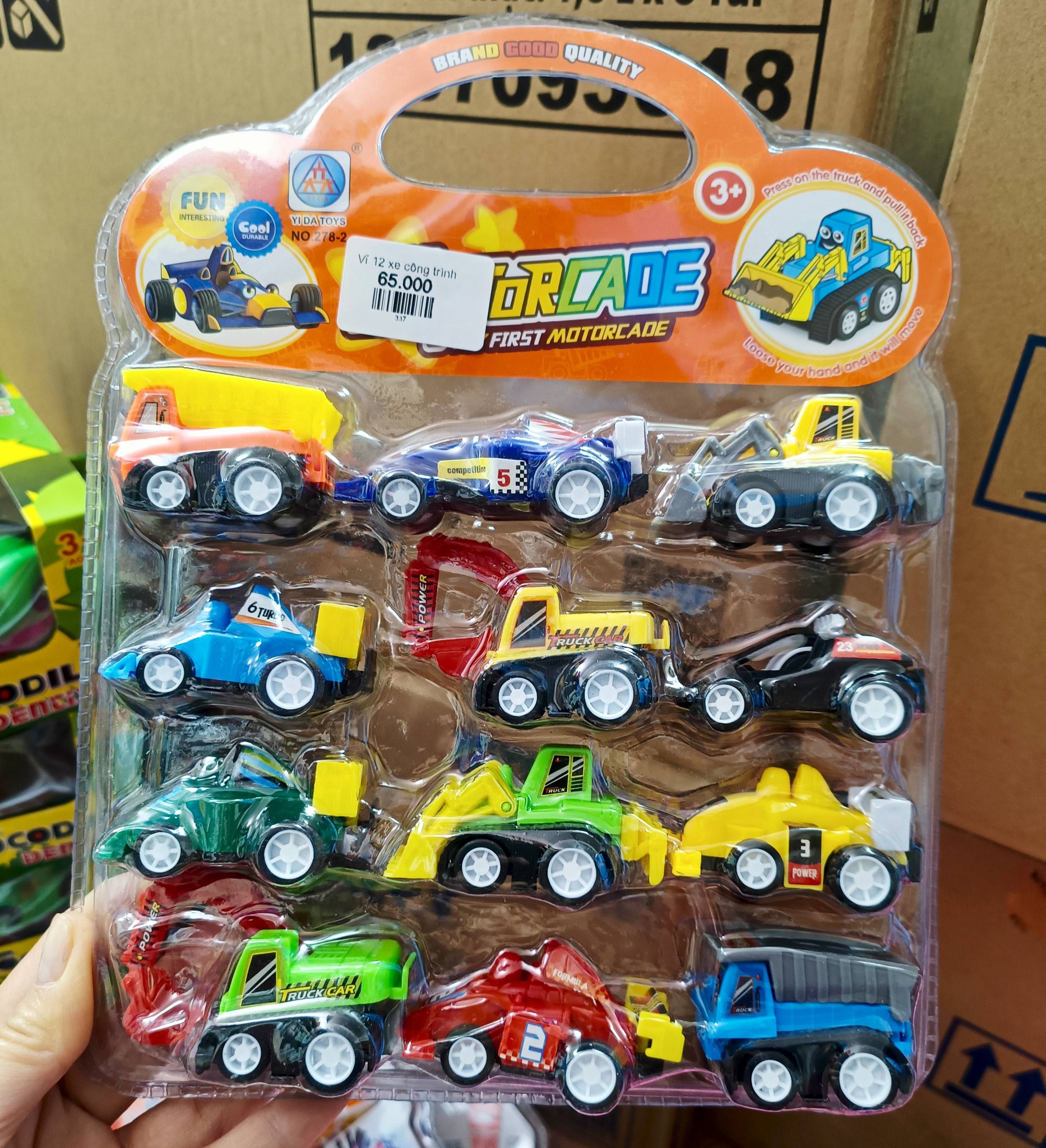 Vỉ 12 xe công trình