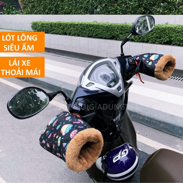 Găng tay đi xe máy lót lông