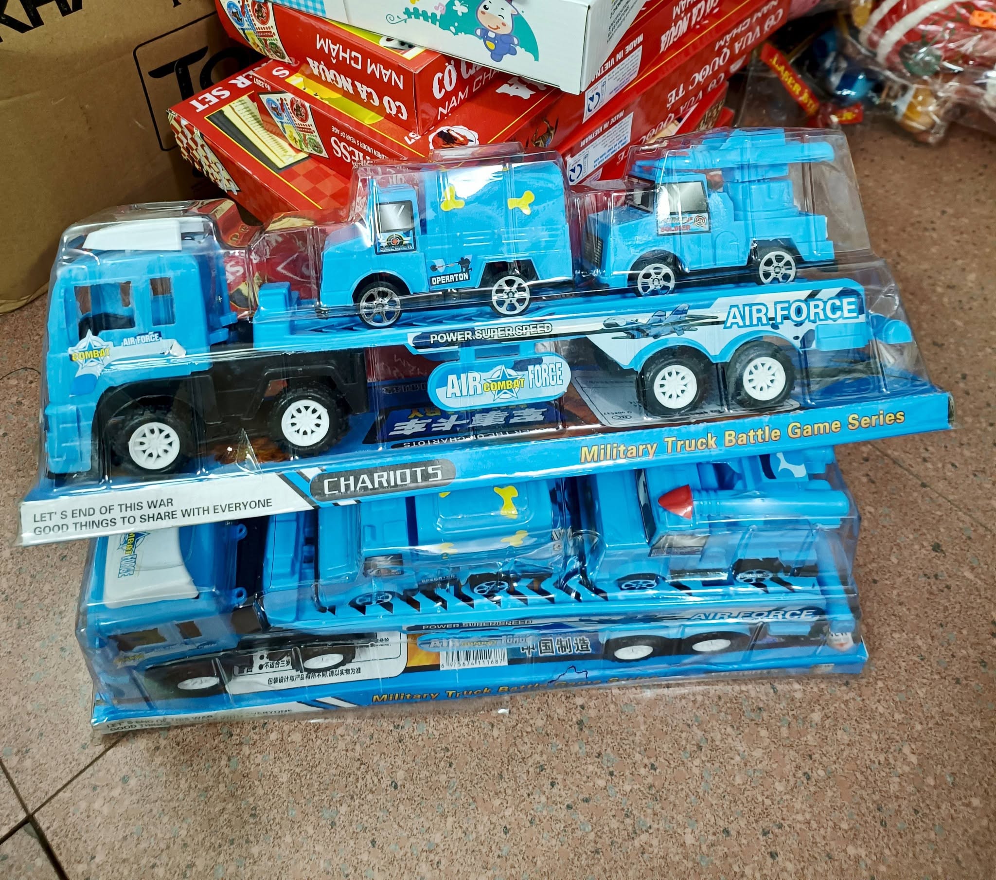 Xe container xanh