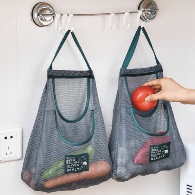 Túi treo hành tỏi 2 ngăn