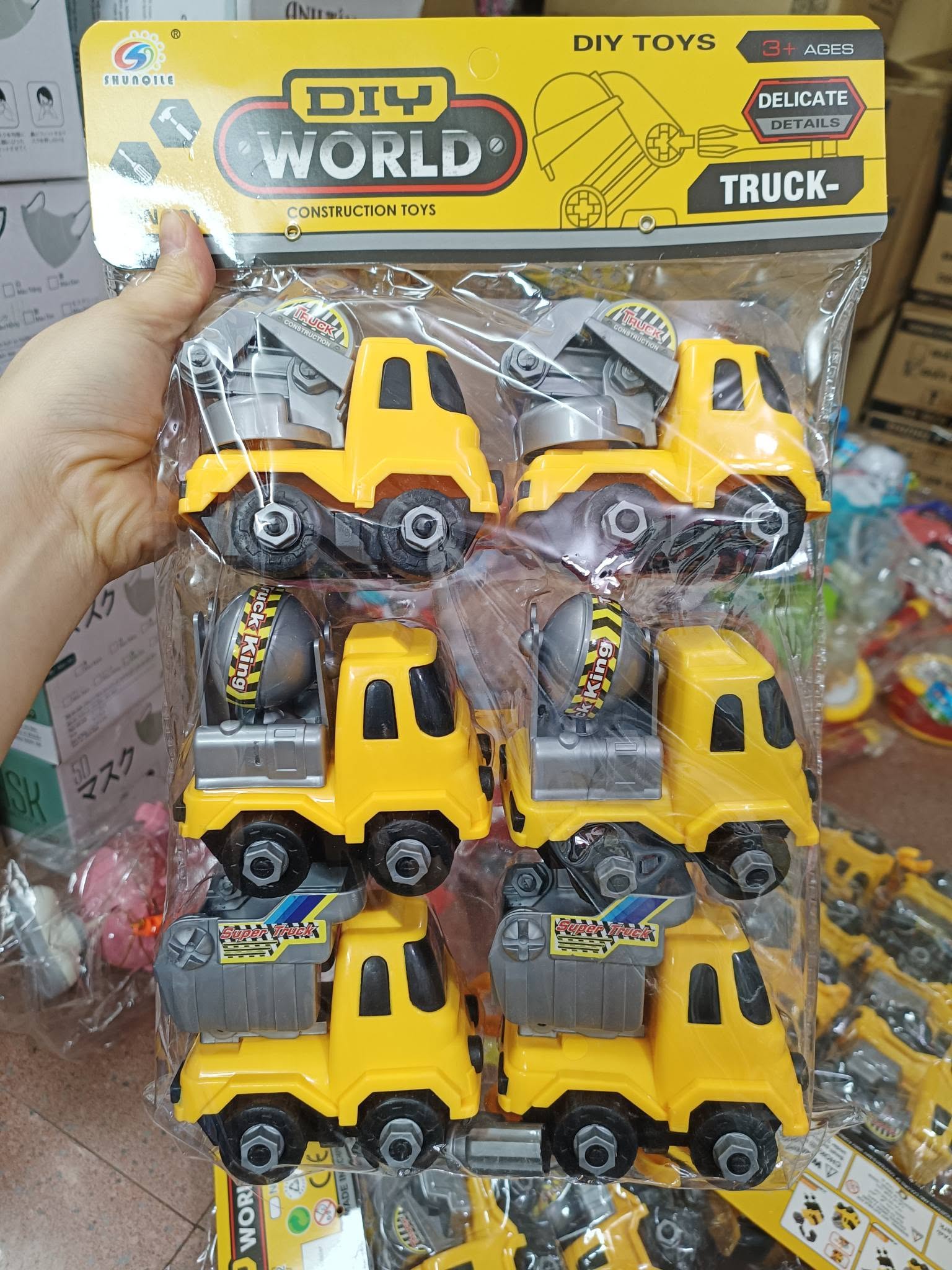 Vỉ 6 xe công trình đẹp