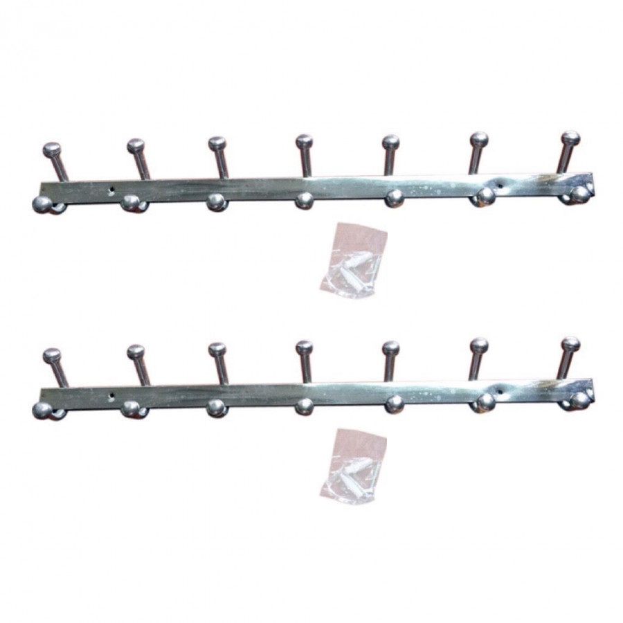 Mắc inox khoan tường 7 chạc to
