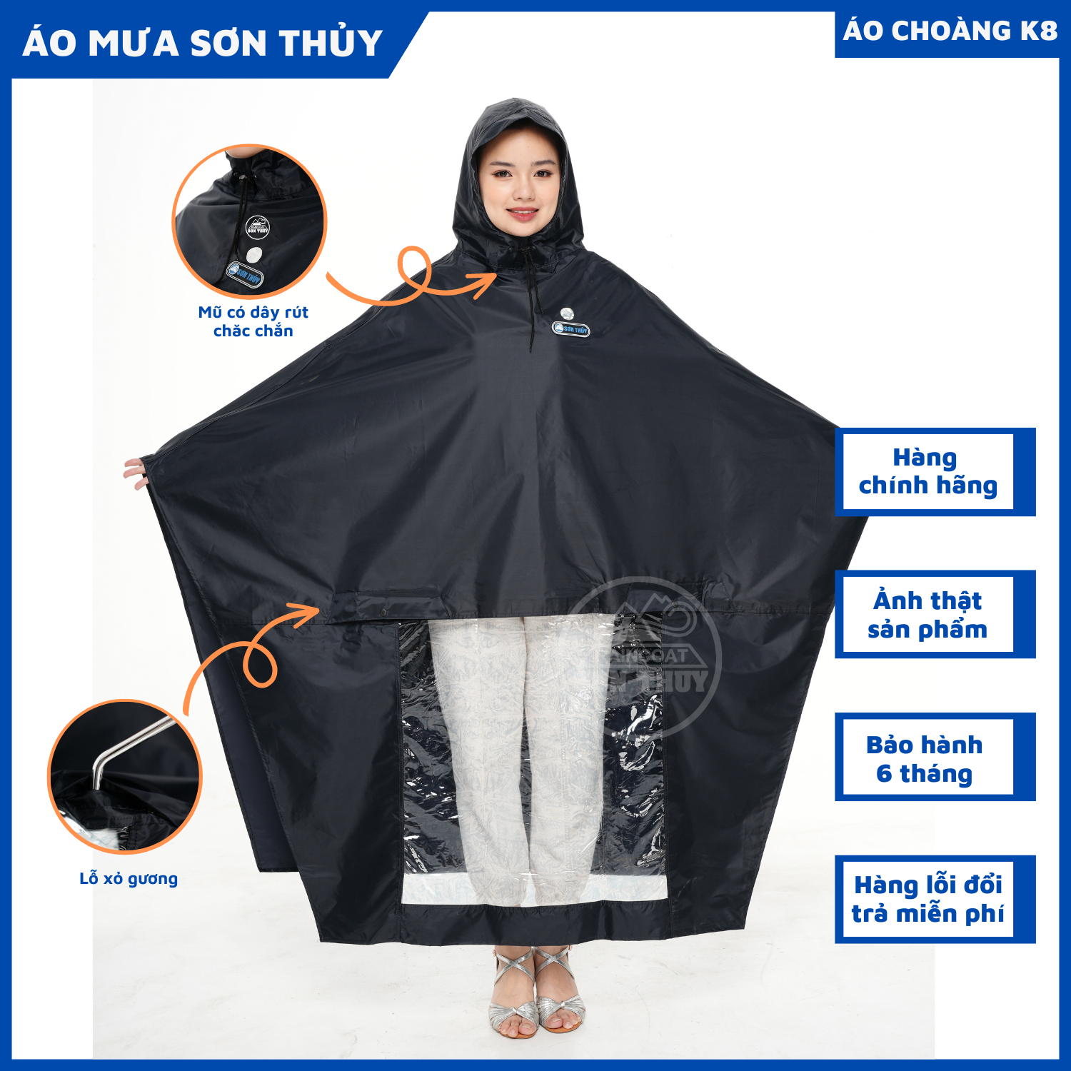 Áo mưa siêu nhẹ Sơn Thủy K8/K7