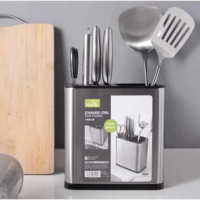 Hộp cắm dao, thìa đũa, inox 304