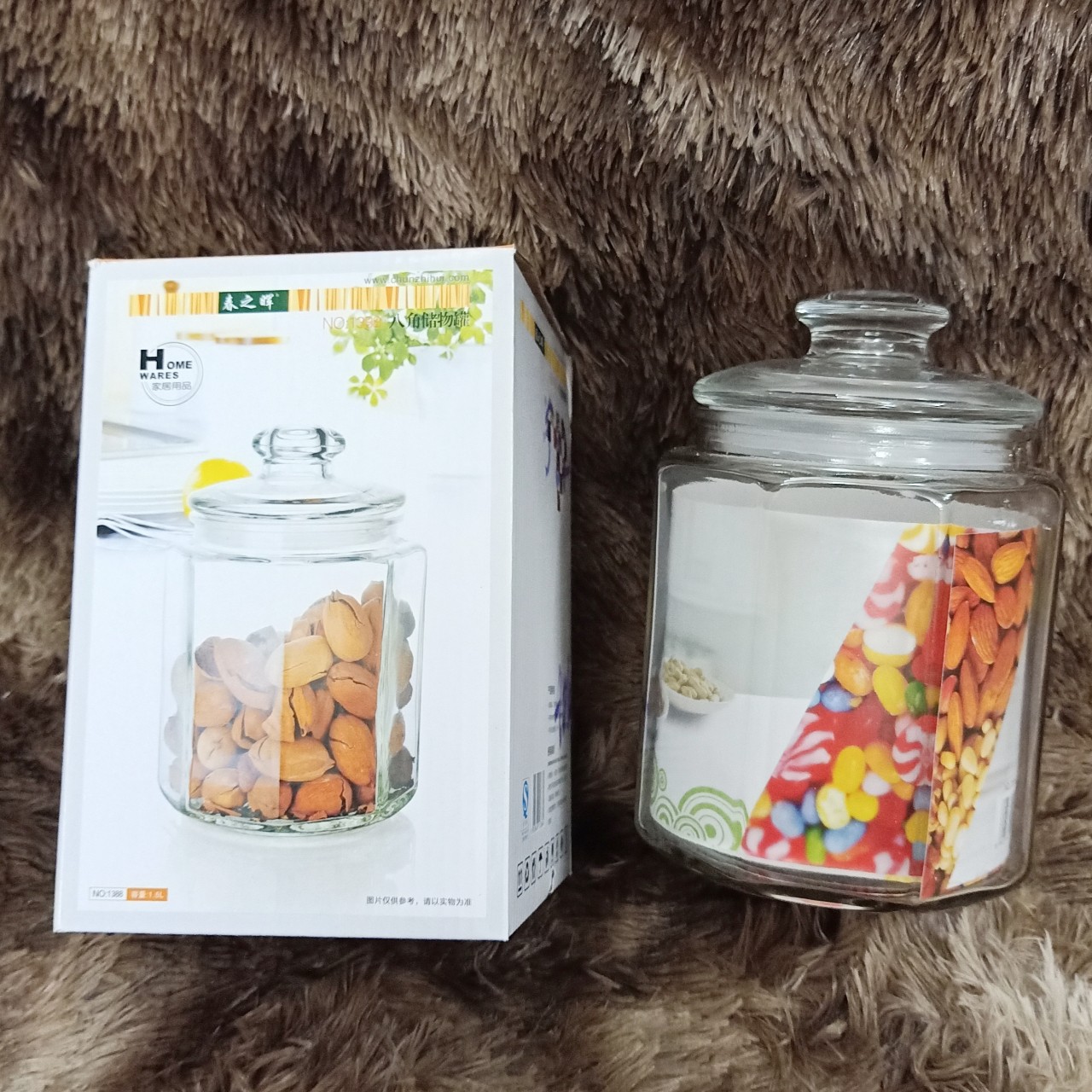 Lọ thủy tinh núm 1,5L