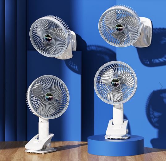 Quạt tích điện kẹp Super