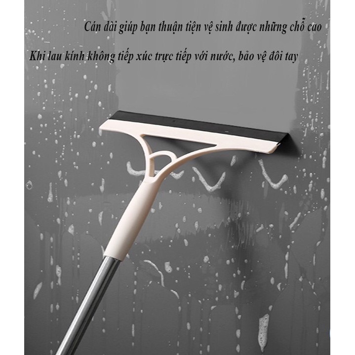 Cây lau kính/gạt nước tay cầm inox 100cm