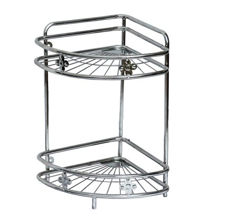 Kệ góc inox 2 tầng trung